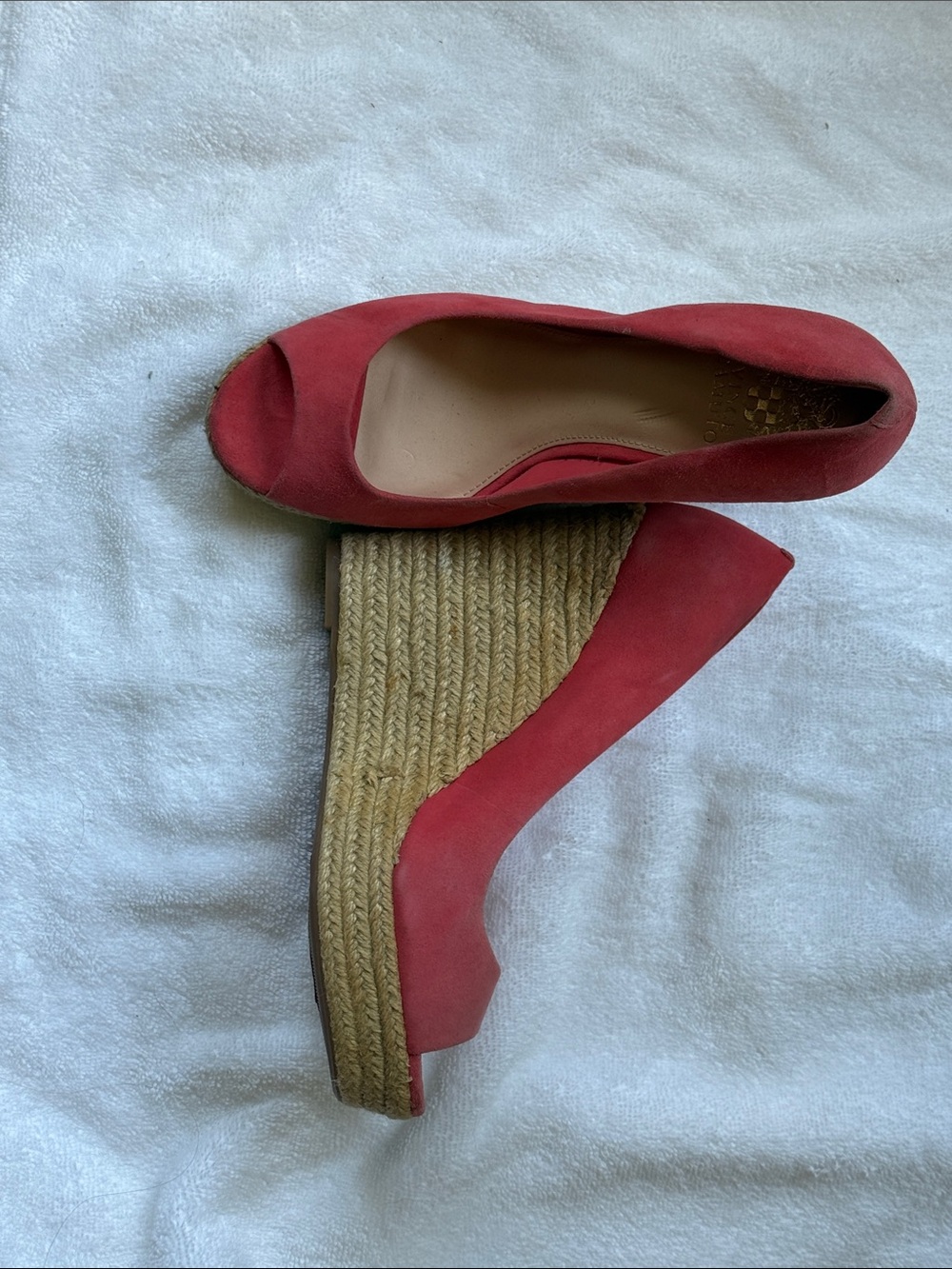Vince Camuto Women's Coral Peep-Toe Espadrille Wedges